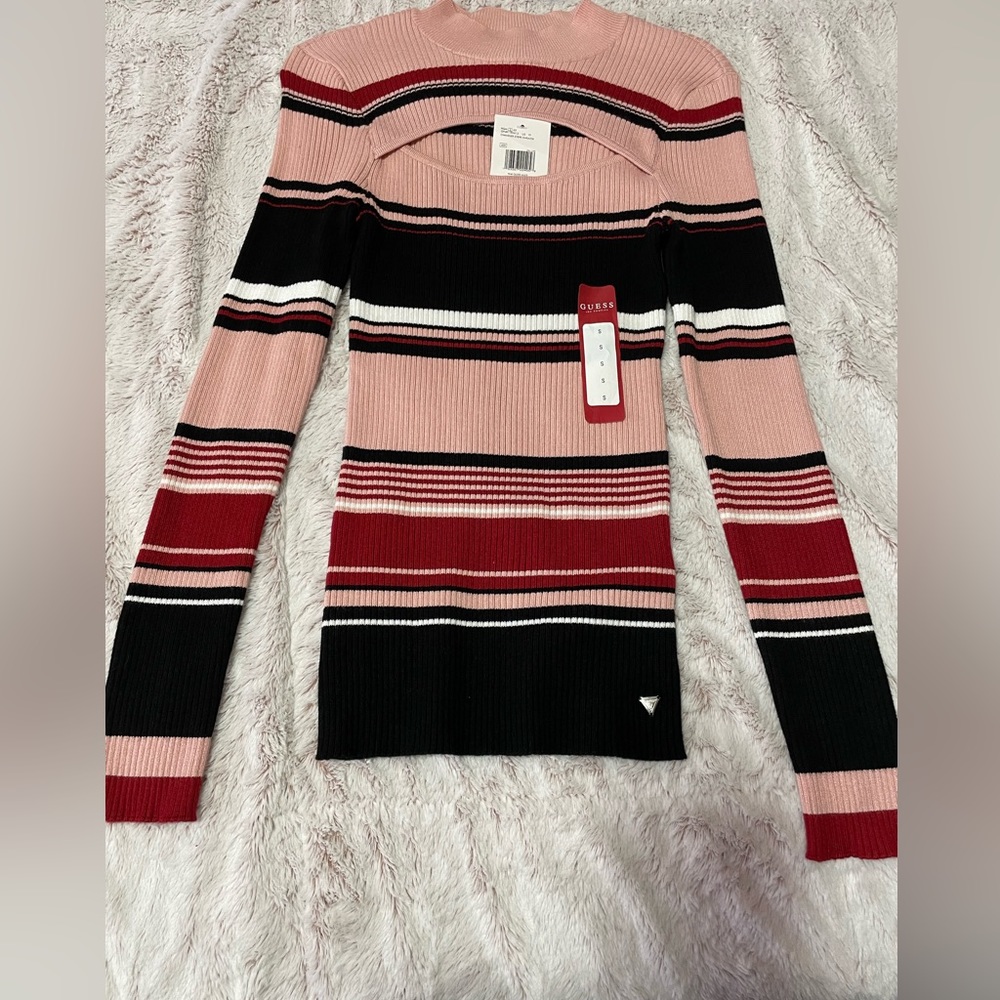 NWT Guess Striped Sweater